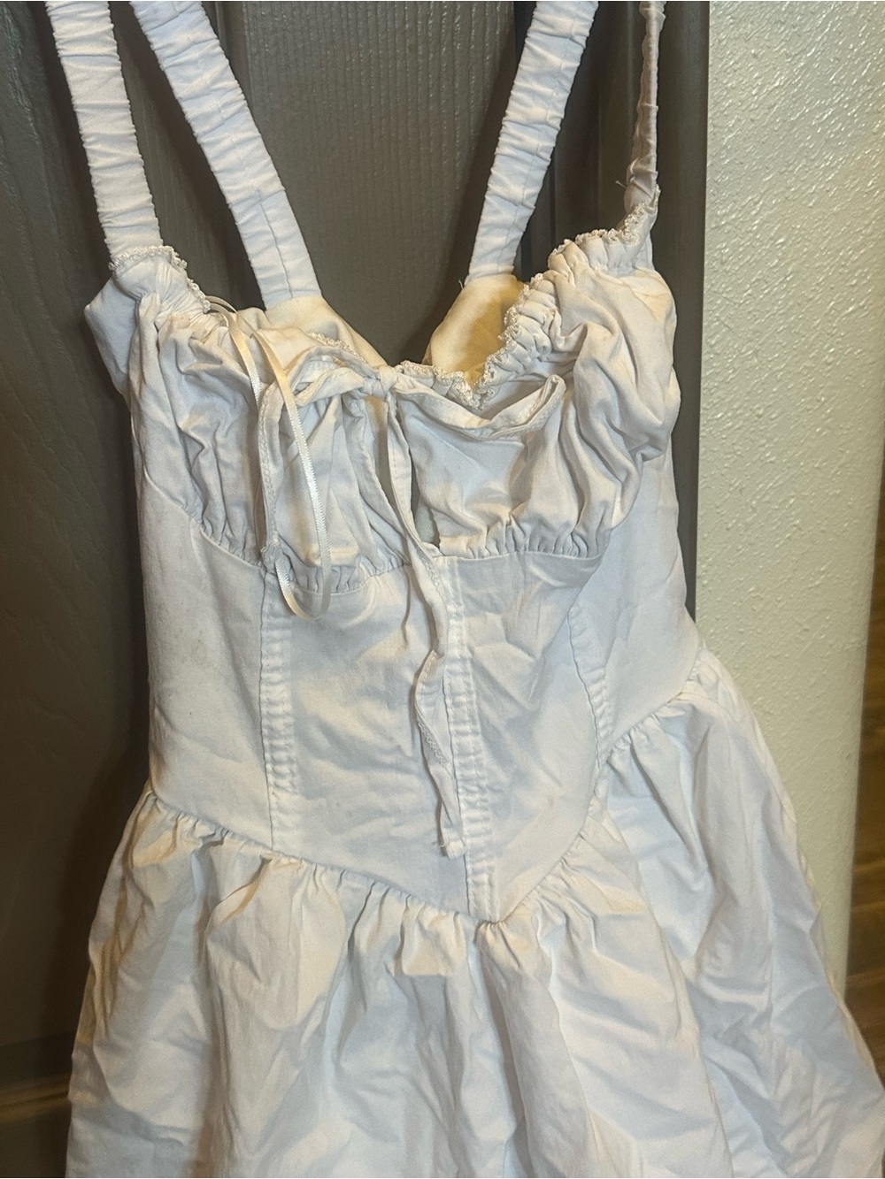 iris white babydoll dress